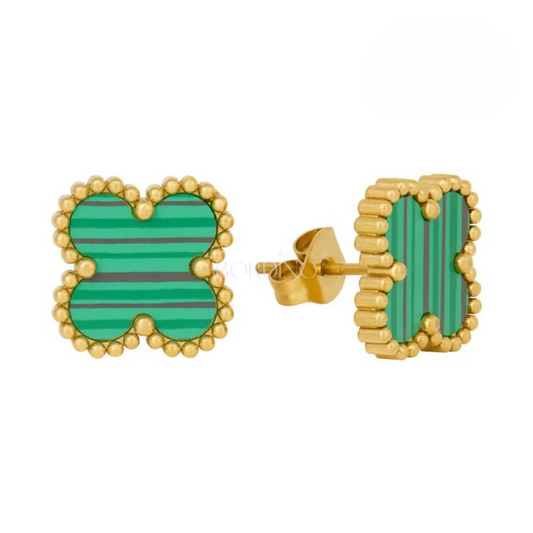 Green Clover Earring