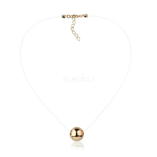 Gargantilha Fio de Nylon com Bolinha