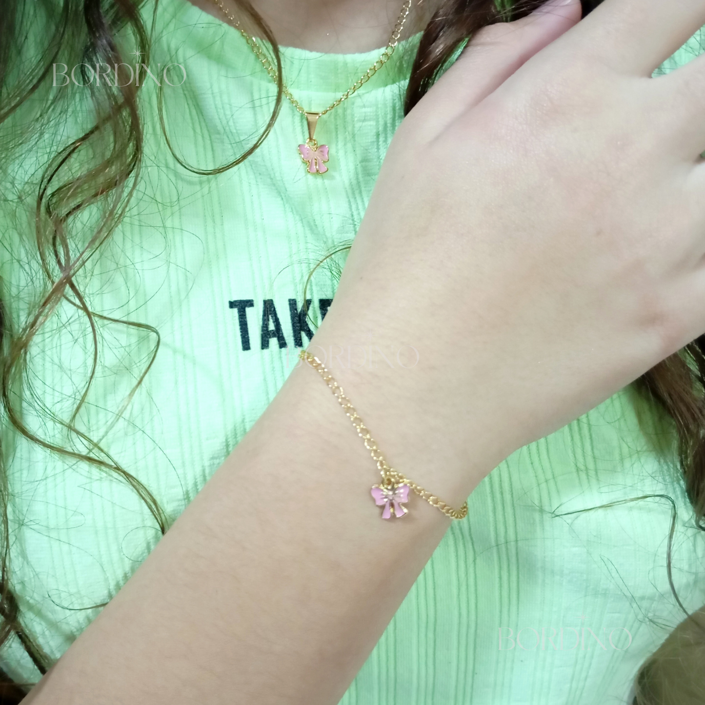 Pulseira Infantil Laço